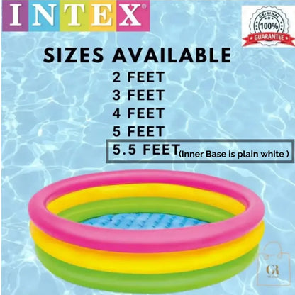 INTEX - Sunset Glow Baby Pool For Kids Inflatable Kids Bath Tub For Children