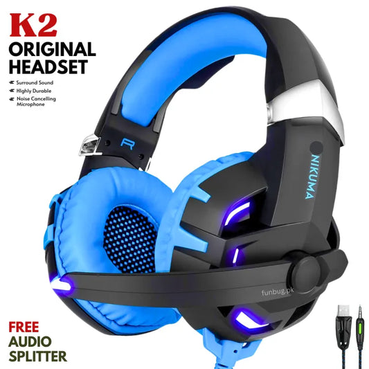 Best Gaming Headphones Rgb with Mic for PC, Pubg Mobile, PS4, Laptop - 360 Surround Sound Super Bass Vibration Over the Ear Wired Head Phones Headset for Gaming with Noise Cancelling Micophone