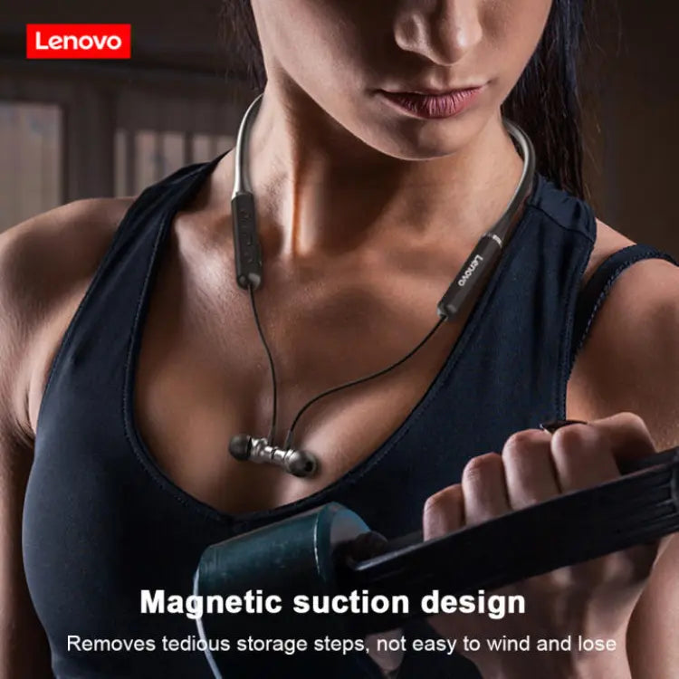 100% Orignal Lenovo HE05X Bluetooth Earphone Neck Hanging Wireless Magnetic Design Waterproof Bluetooth 5.0